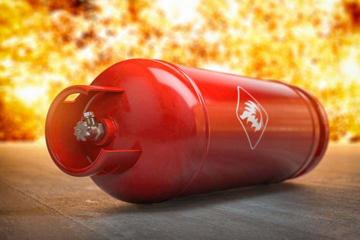 Cause - Flammable materials stored improperly in the workplace