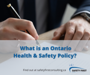 What is an ontario health and safety policy main image