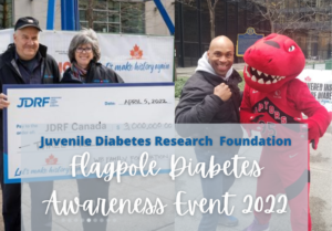 JDRF Flagpole Diabetes Awareness Event 2022