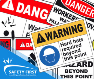 From construction sites to sidewalks under renovation, safety signs can be used to clearly identify the potential hazards or dangers present.
